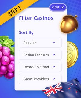 Use filters to search for the best 10 deposit casinos