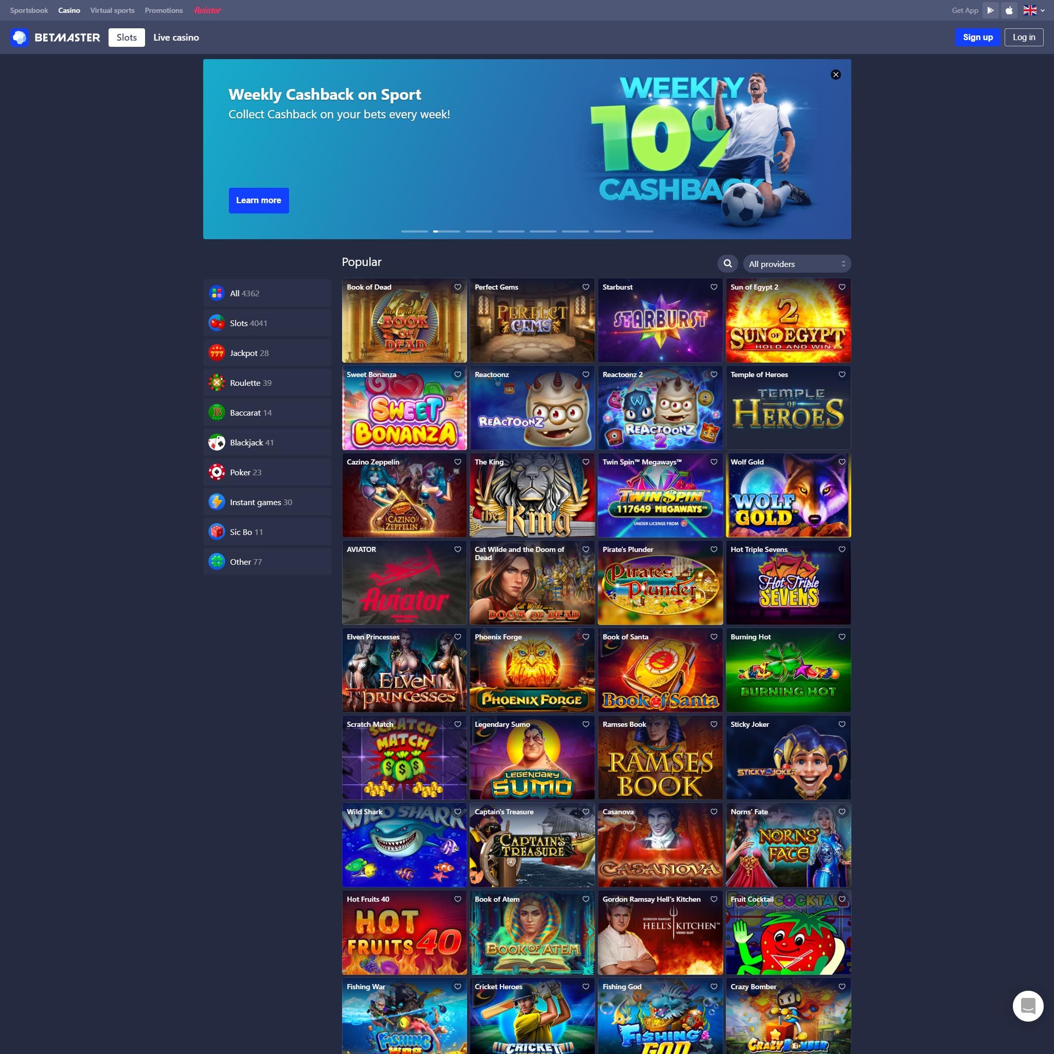 Betmaster Casino CA review by Mr. Gamble