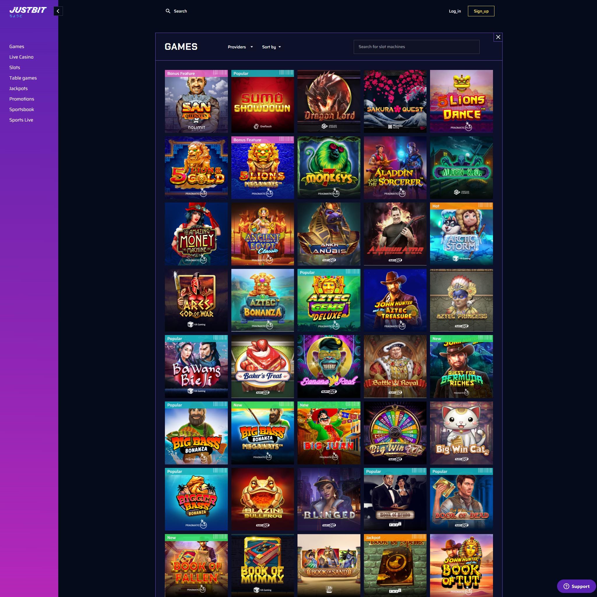 Justbit Casino review