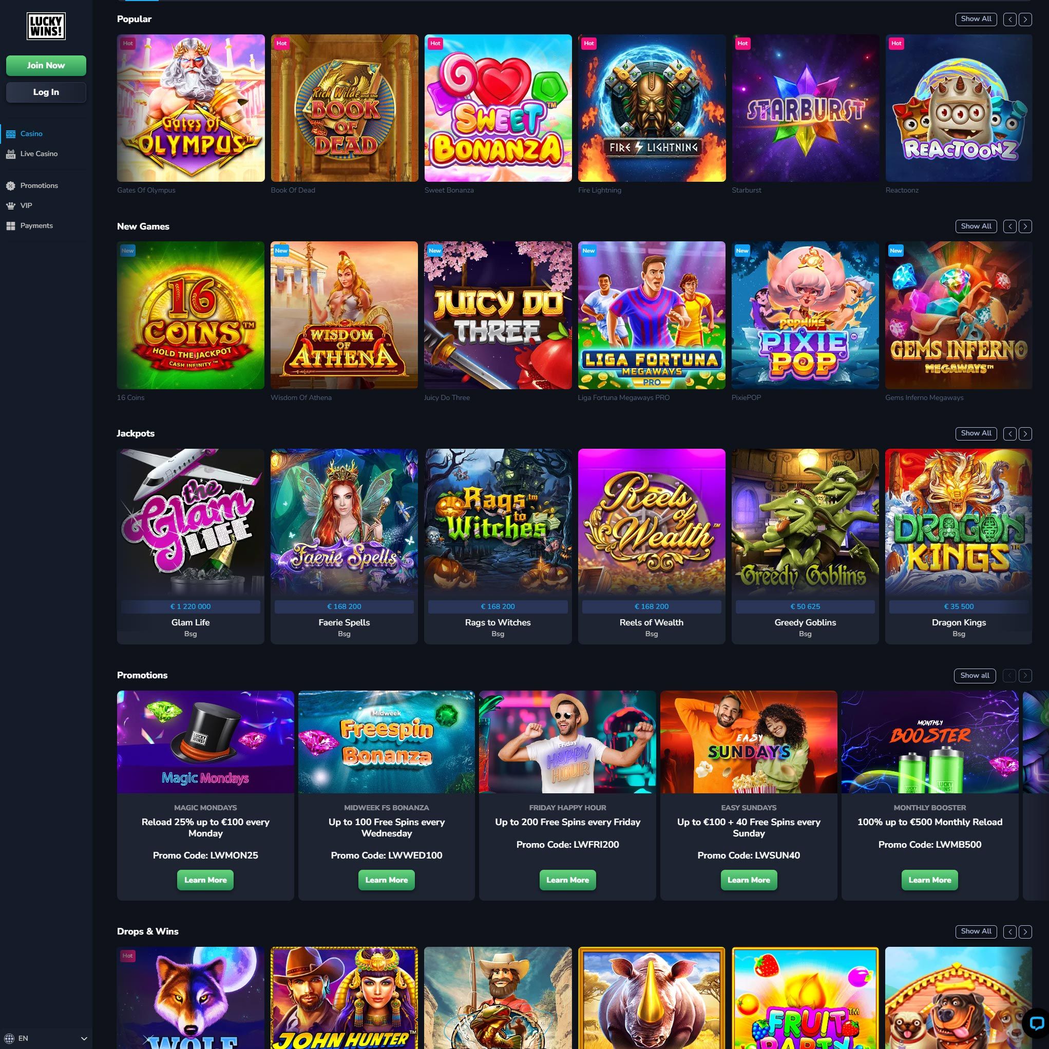 Luckywins Casino review by Mr. Gamble