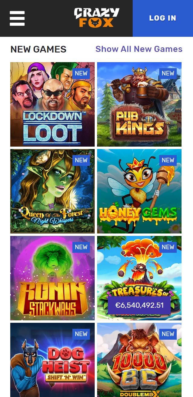Crazy Fox Casino review lists all the bonuses available for you today