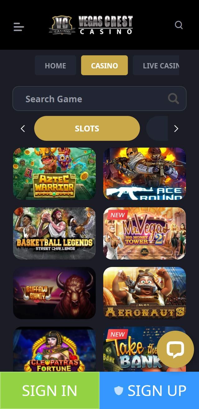Vegas Crest Casino review lists all the bonuses available for you today