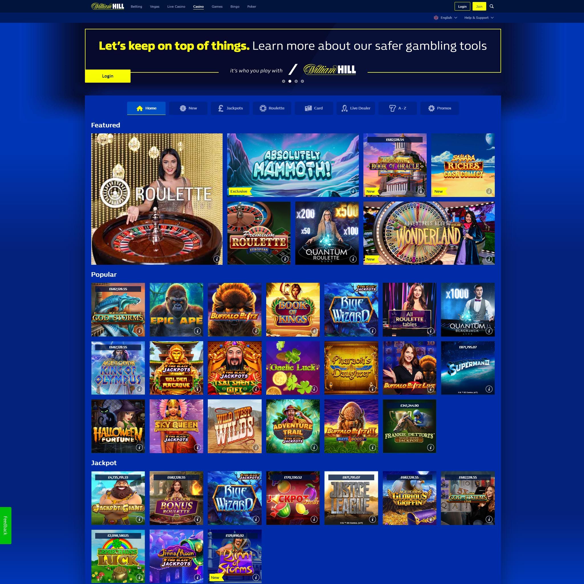 William Hill Casino CA review by Mr. Gamble