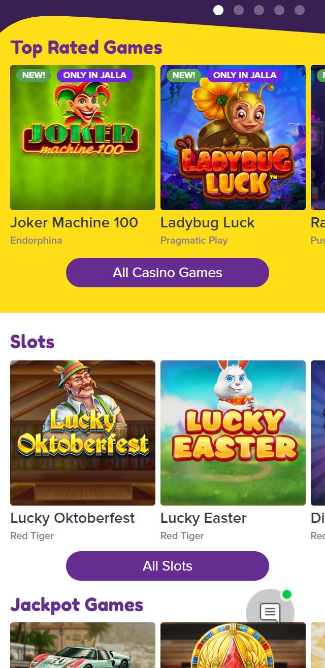 Jalla Casino review lists all the bonuses available for you today