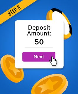 Select the deposit amount