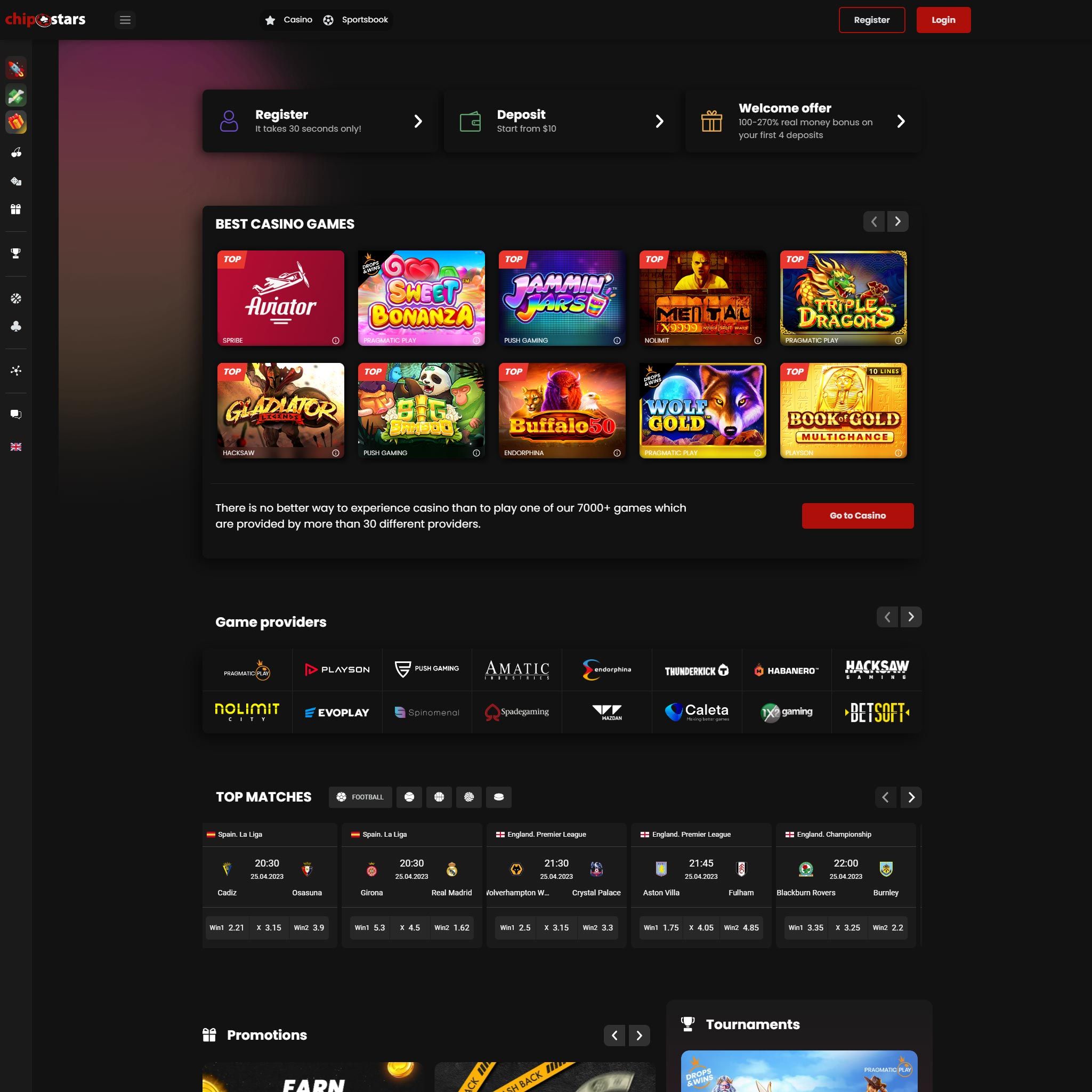 Chipstars Casino CA review by Mr. Gamble