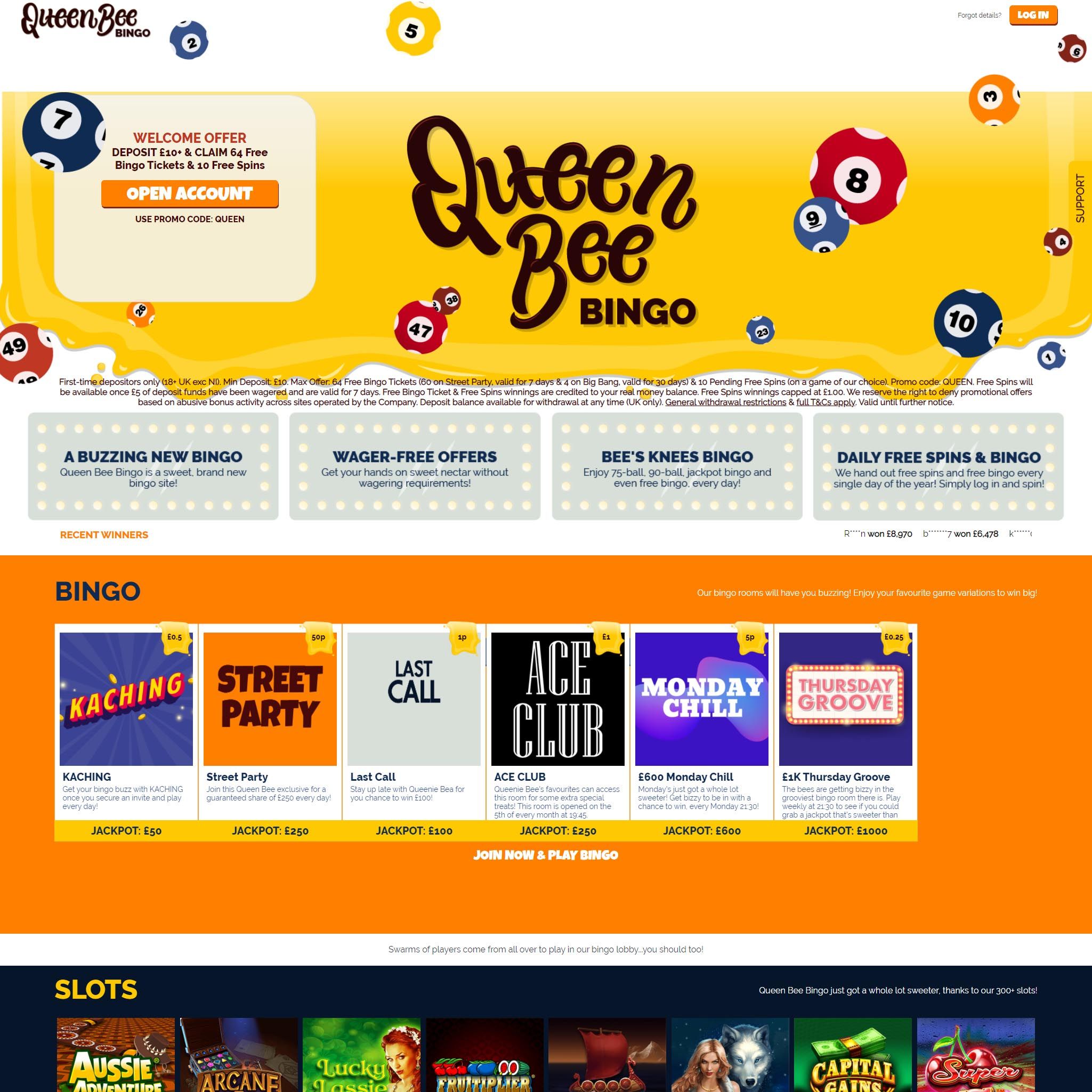 Queen Bee Bingo UK review by Mr. Gamble