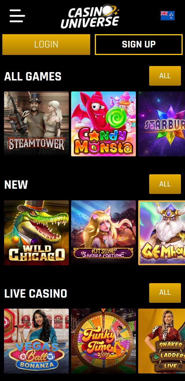 Casino Universe review lists all the bonuses available for NZ players today