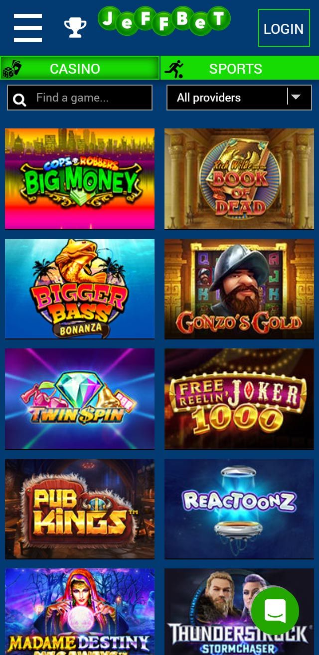 Jeffbet review lists all the bonuses available for UK players today