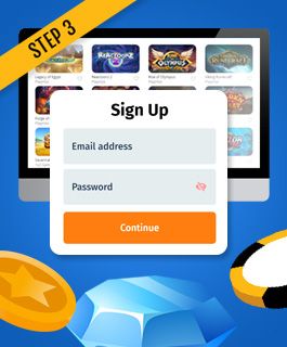 Register an account at a Greedy Goblins casino site