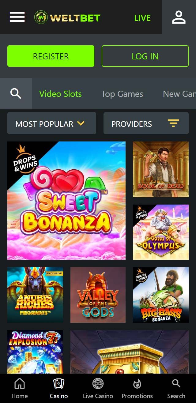 WeltBet Casino review lists all the bonuses available for you today