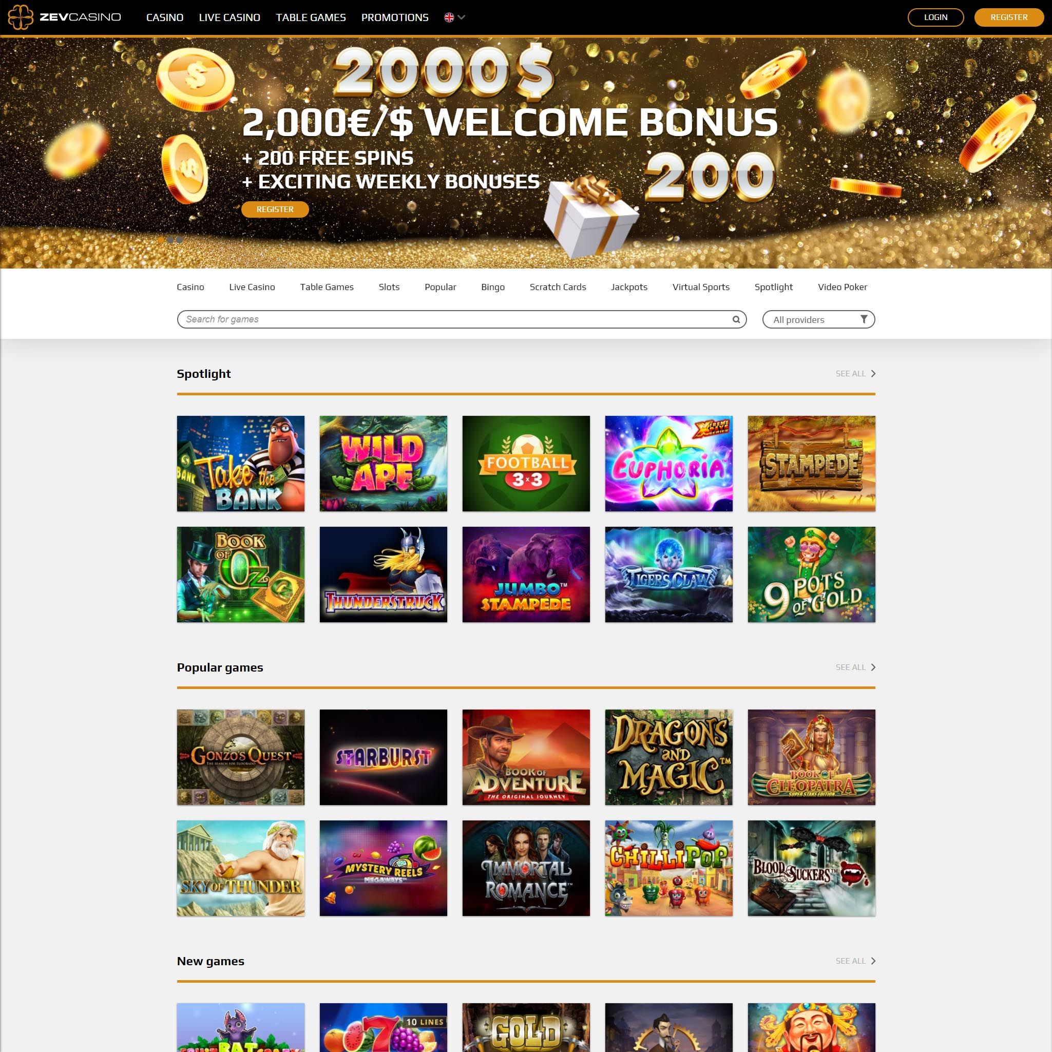 Zev Casino review by Mr. Gamble