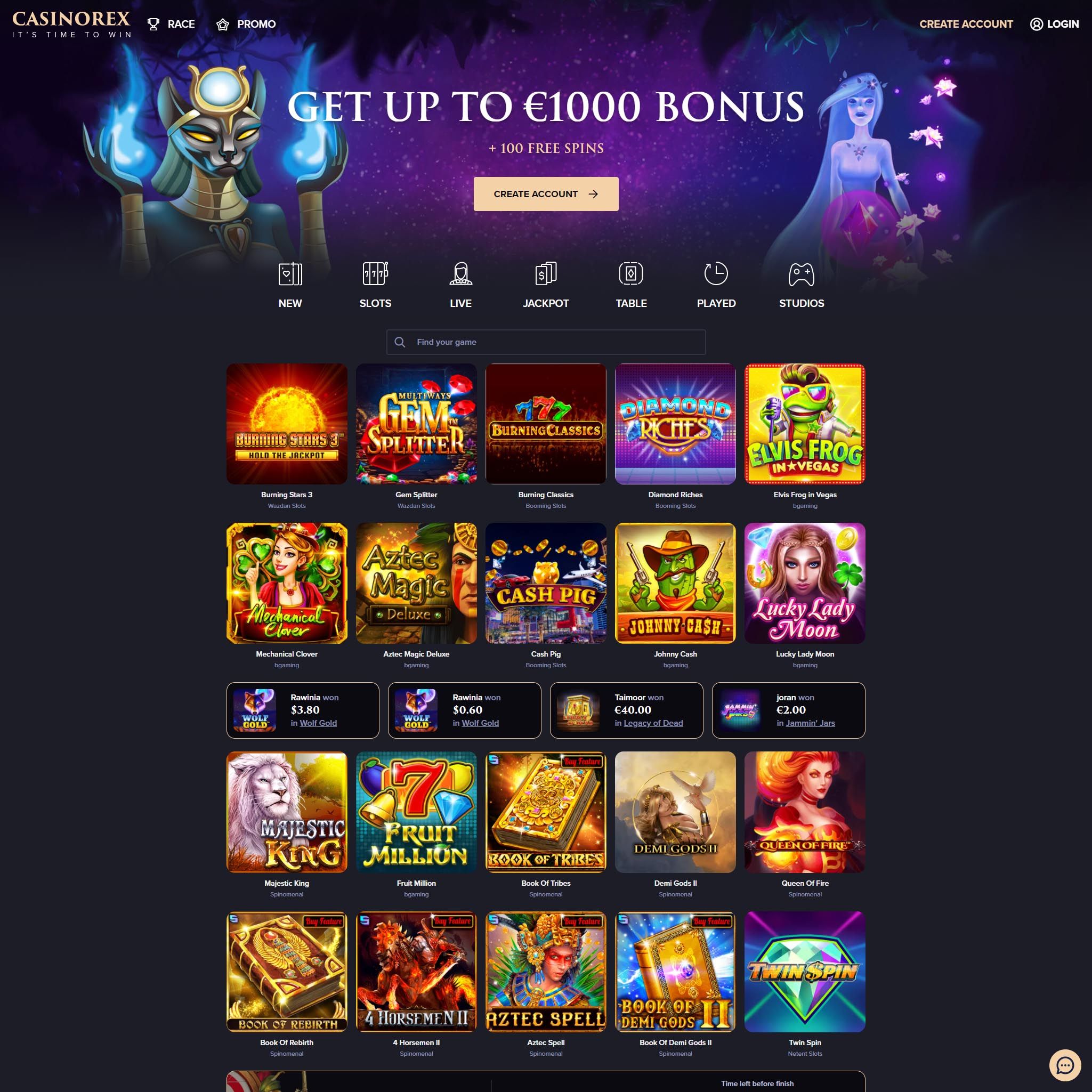 CasinoRex review by Mr. Gamble