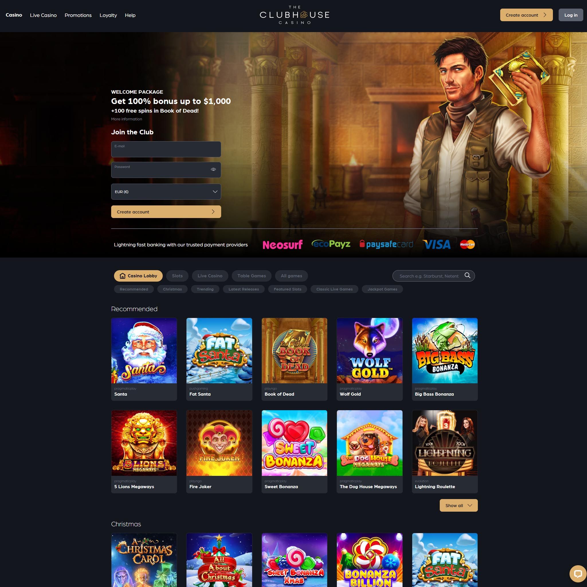 The Clubhouse Casino review by Mr. Gamble