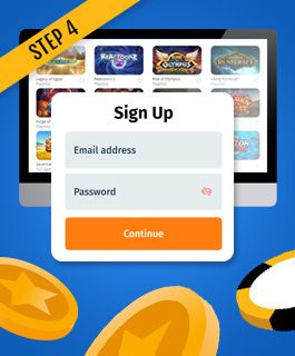 Register an account        at an iSoftBet online casino       