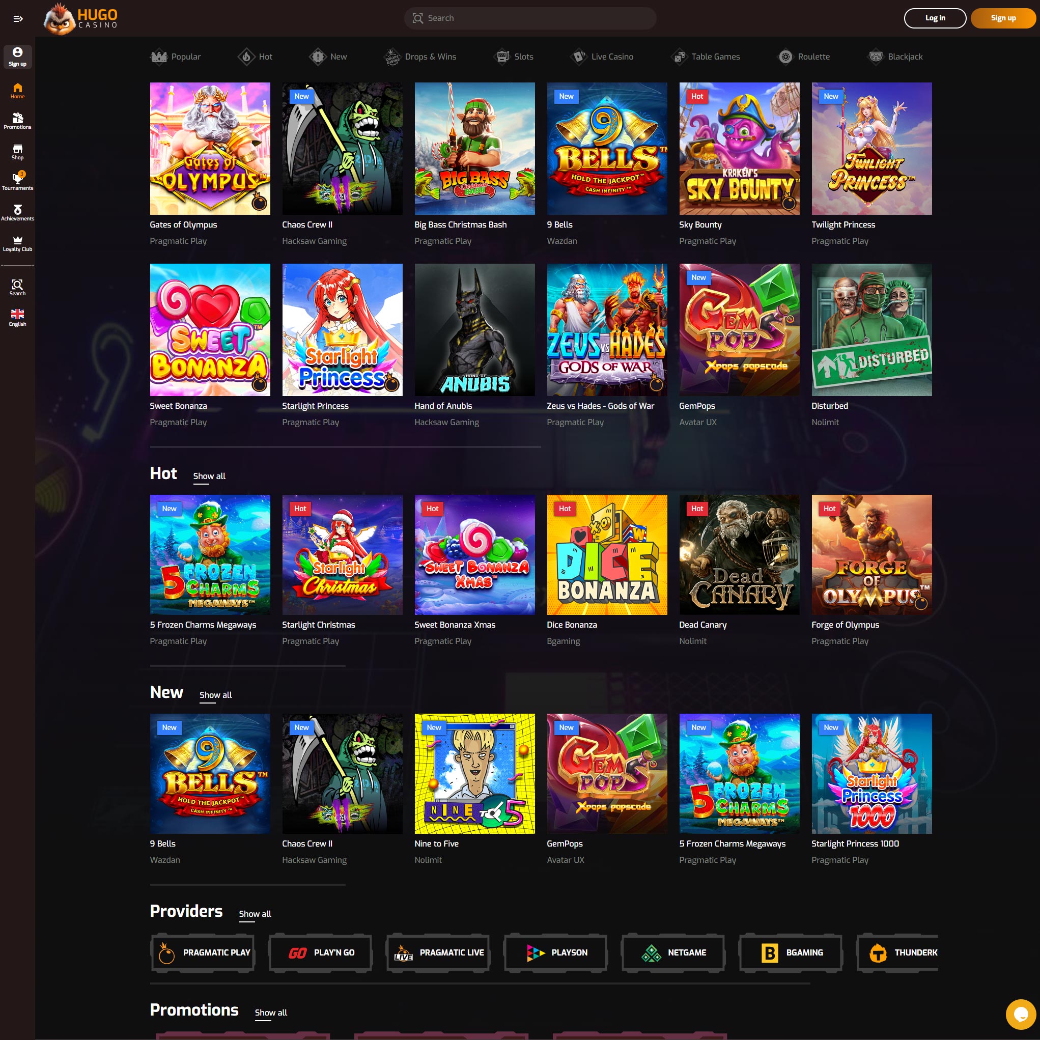 Hugo Casino review by Mr. Gamble