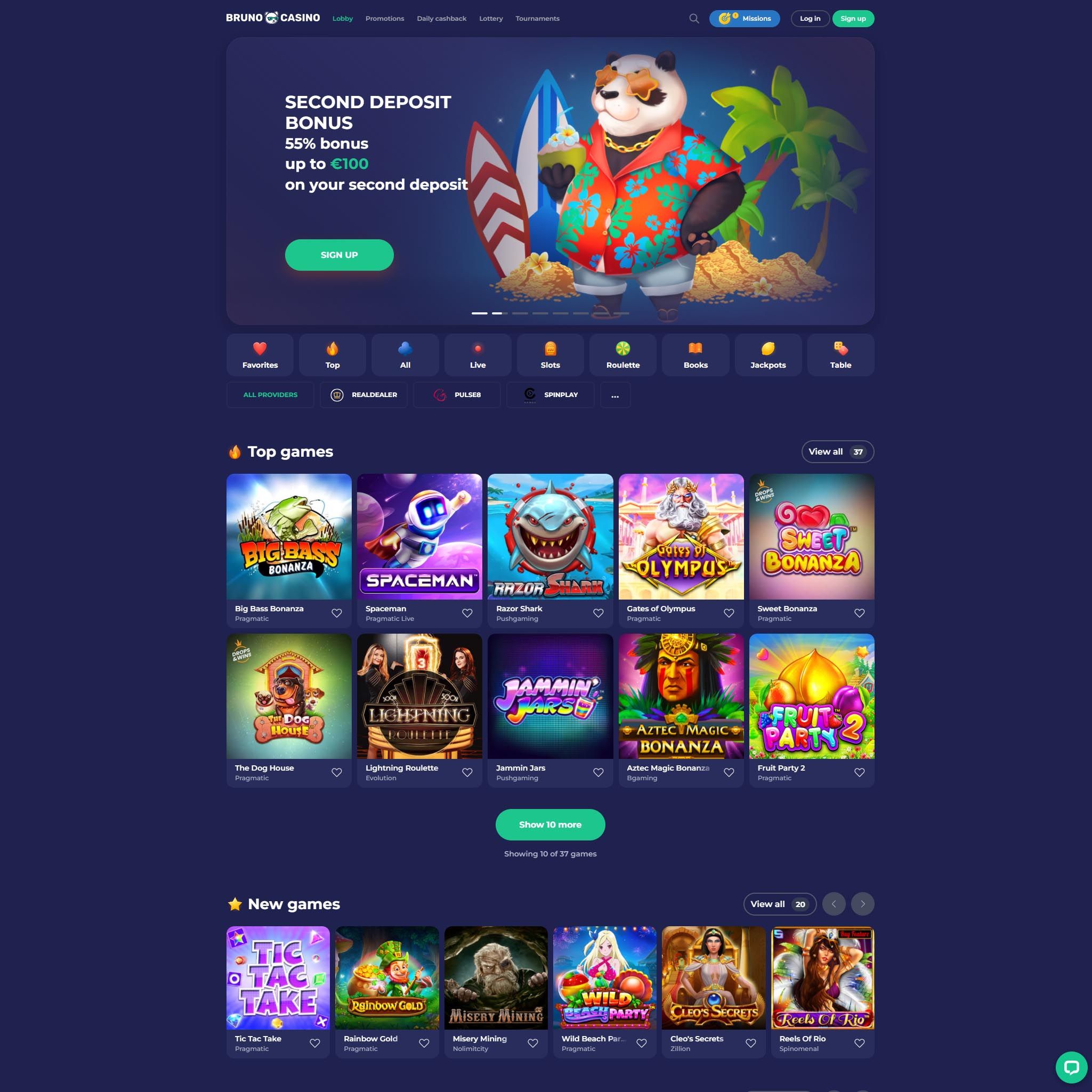 Bruno casino review by Mr. Gamble