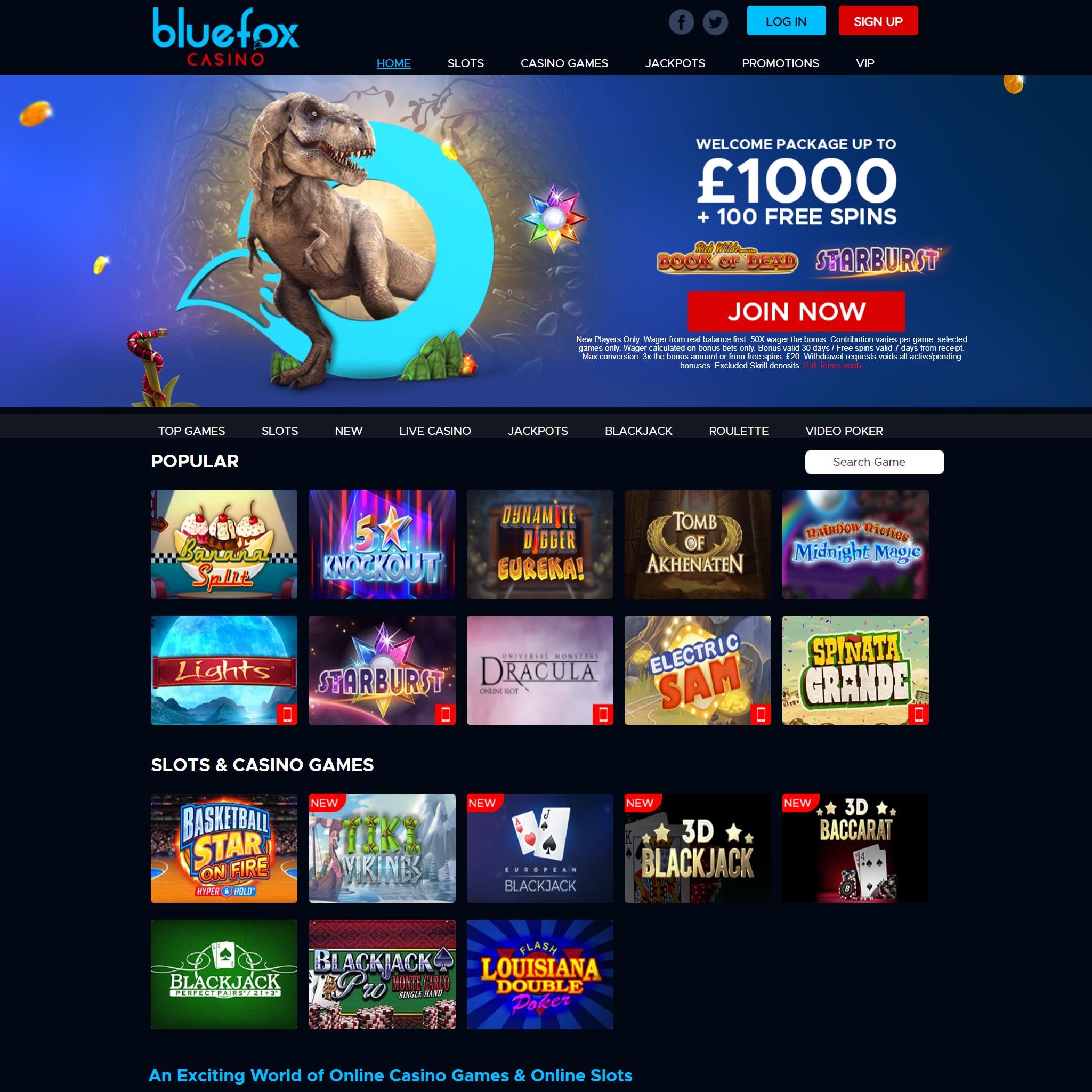 BlueFox Casino UK review by Mr. Gamble