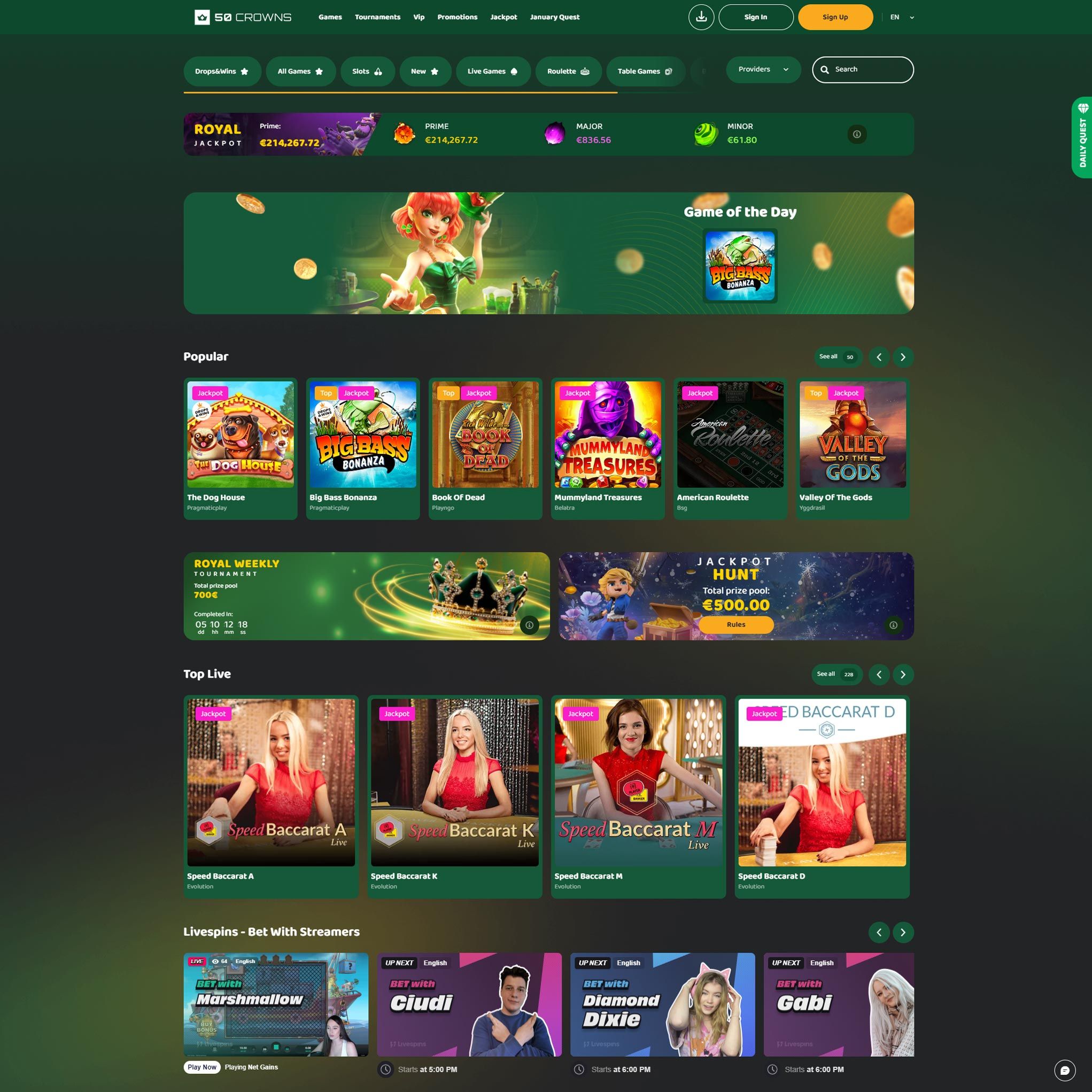 50crowns Casino review by Mr. Gamble