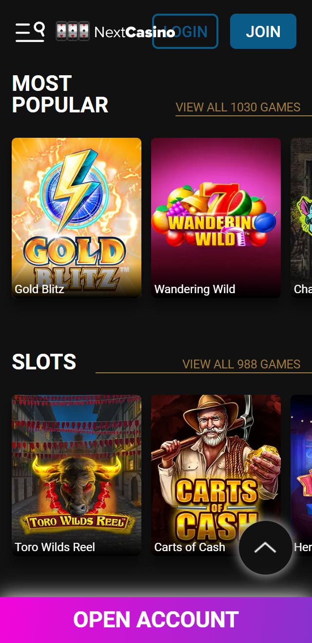 NextCasino review lists all the bonuses available for you today