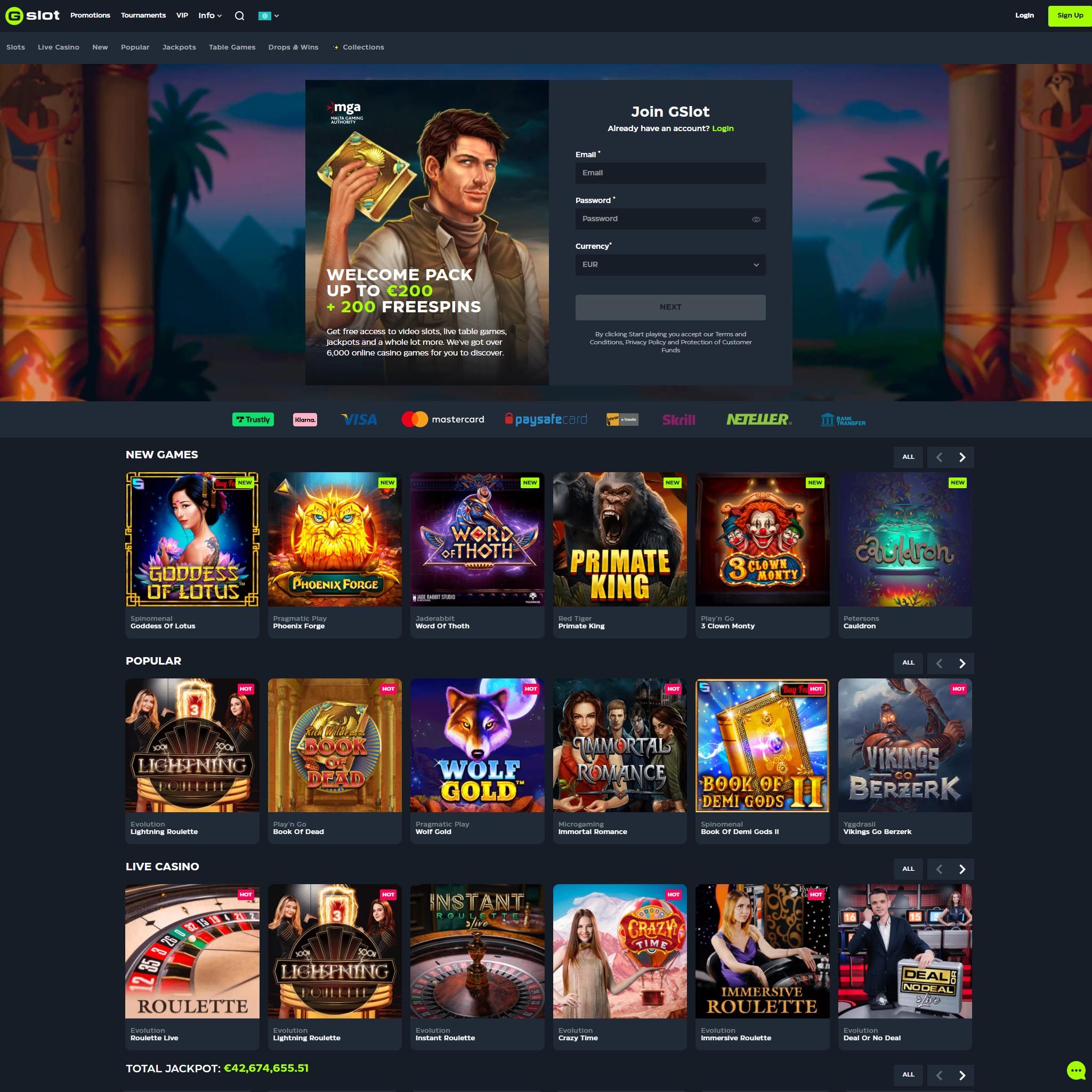 GSlot Casino NZ review by Mr. Gamble