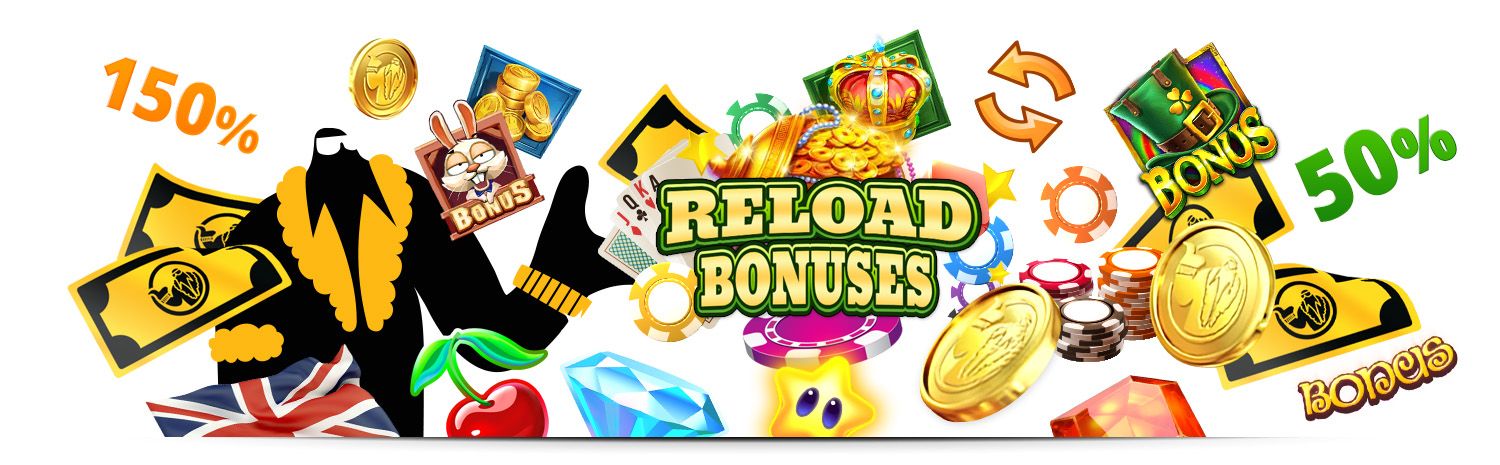 A Casino Reload Bonus is such a benefit! We list all categories and types to make it easy for you. The most important details about Reload bonus UK are here!