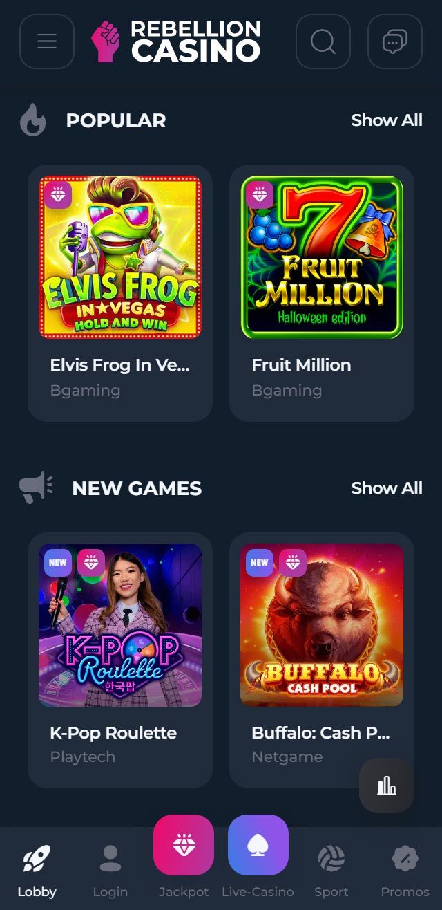 Rebellion Casino review lists all the bonuses available for you today