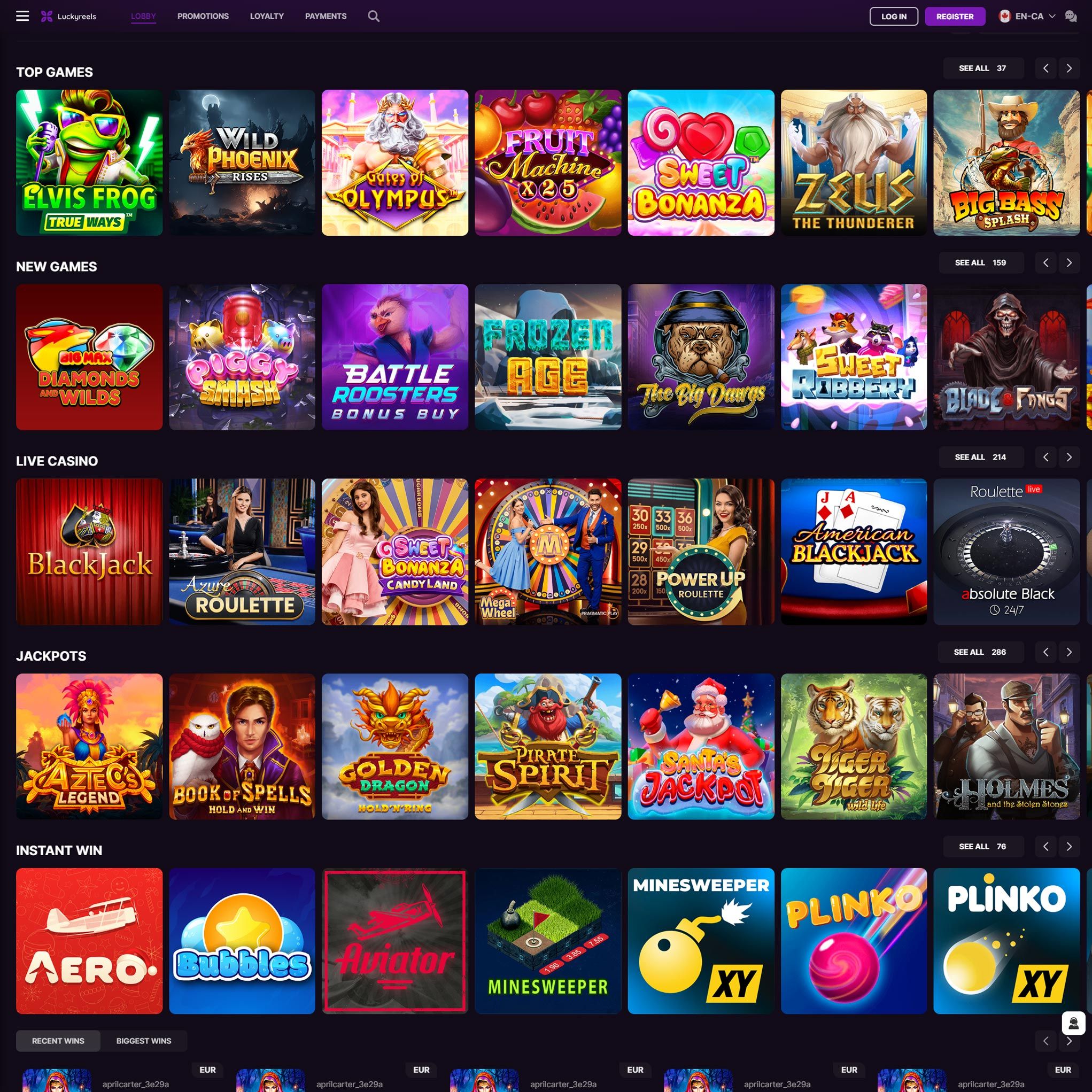 LuckyReels Casino CA review by Mr. Gamble