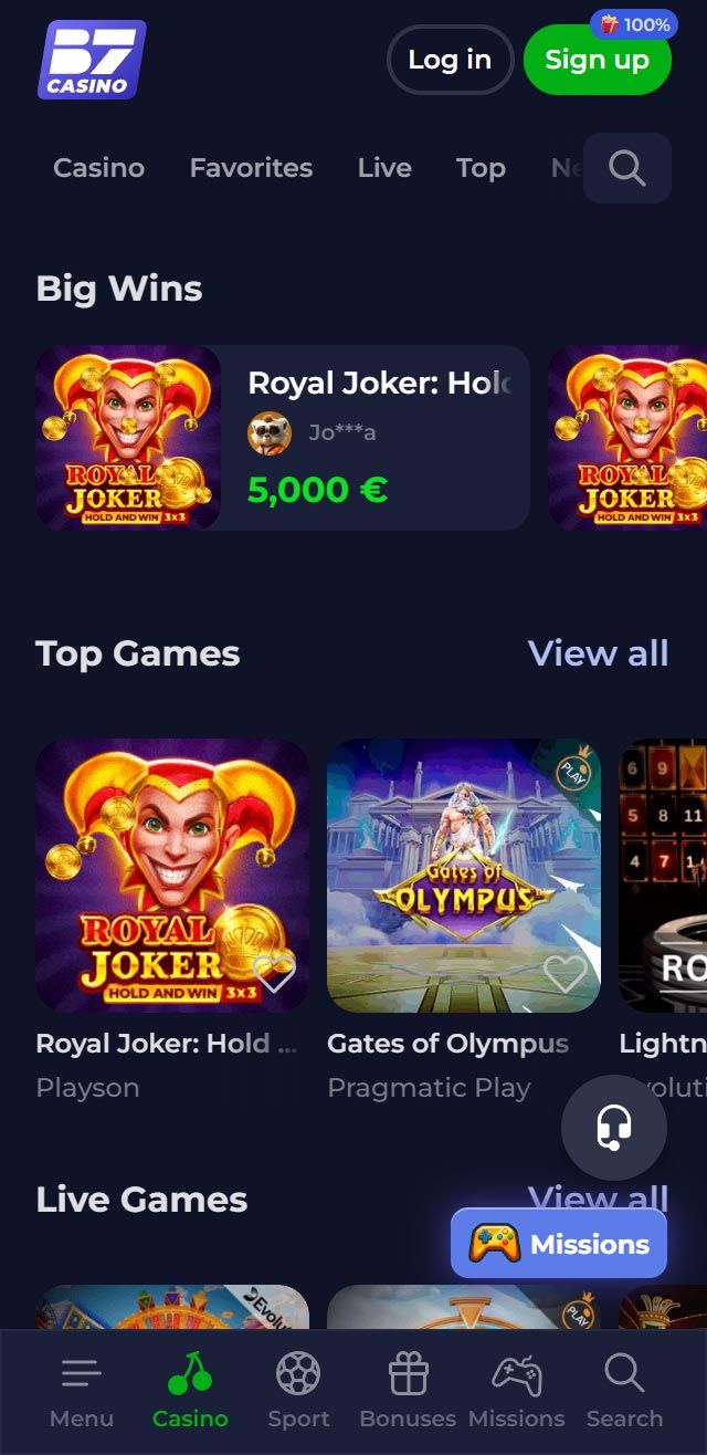 B7 Casino review lists all the bonuses available for you today