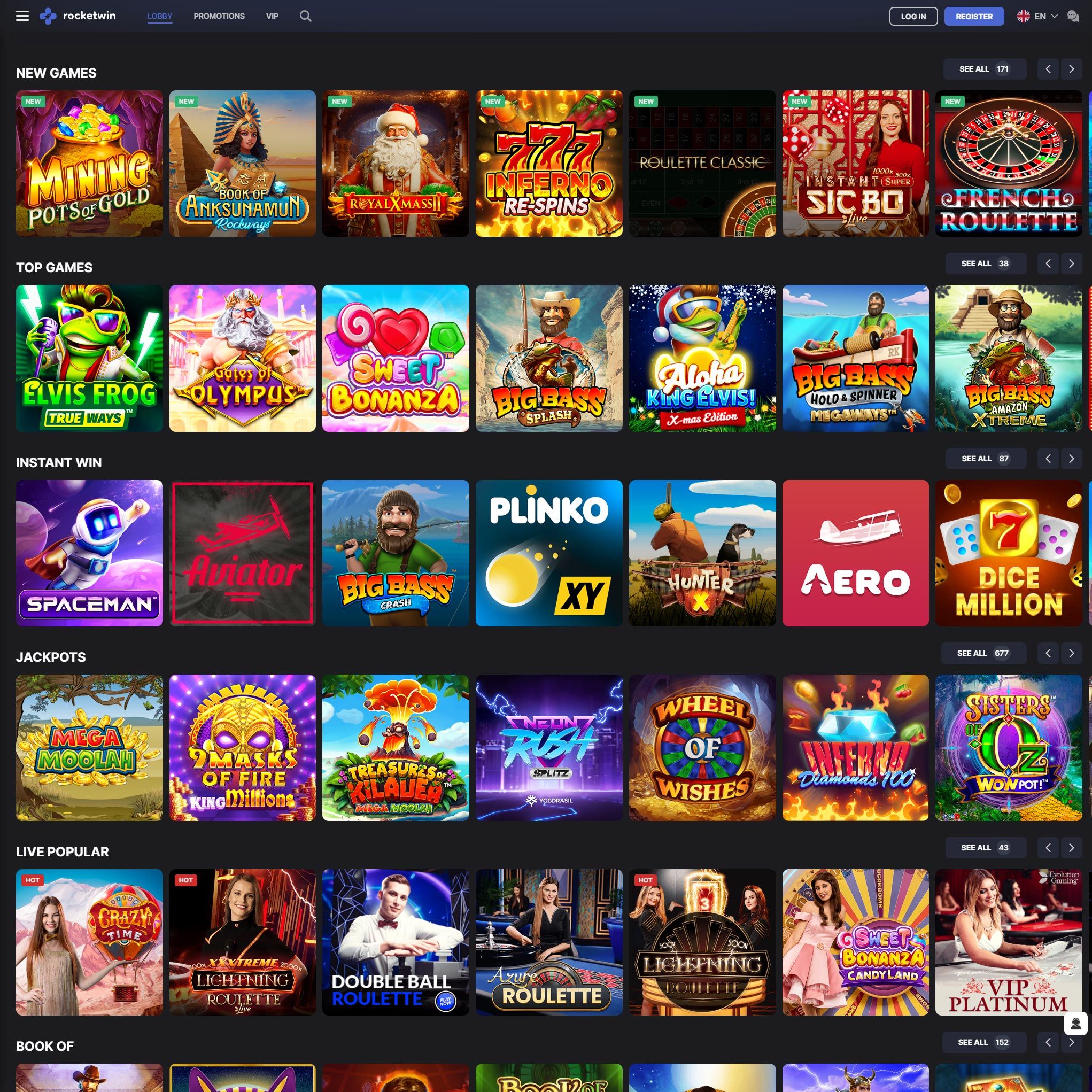 RocketWin Casino review by Mr. Gamble