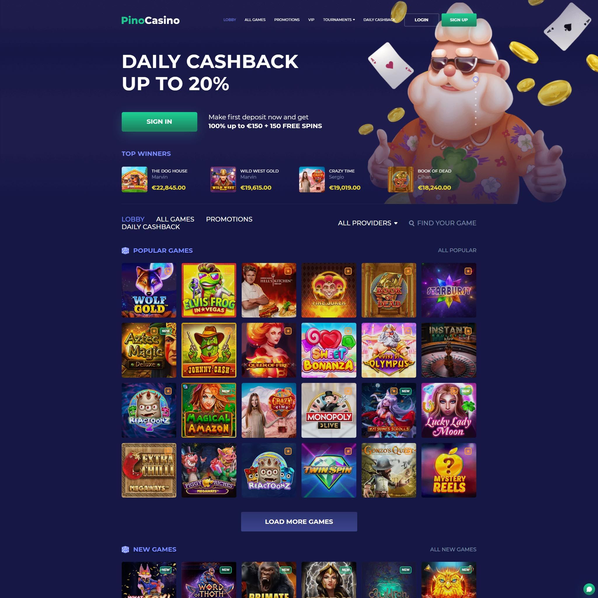 Pino Casino CA review by Mr. Gamble
