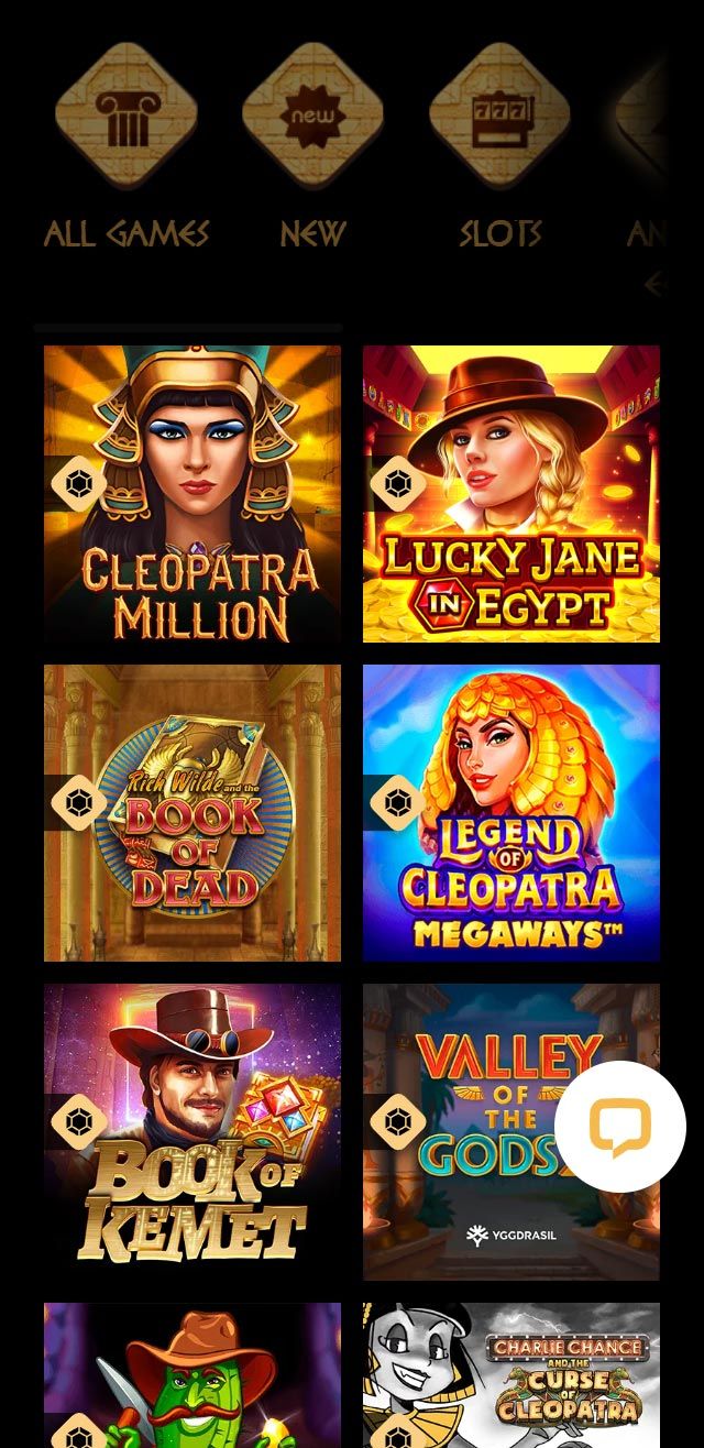 Cleopatra Casino review lists all the bonuses available for you today