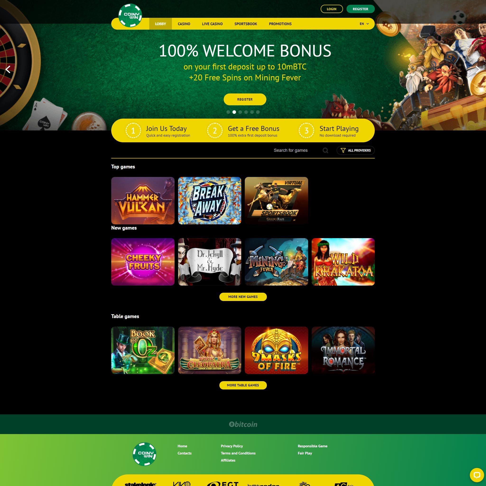 Coinywin Casino review by Mr. Gamble