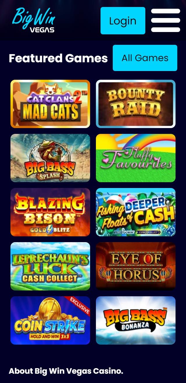 Big Win Vegas review lists all the bonuses available for you today