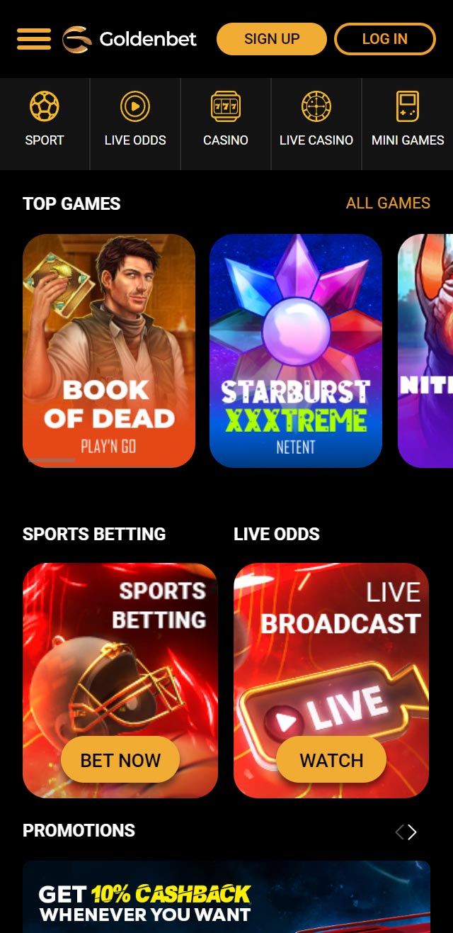 Goldenbet Casino review lists all the bonuses available for you today
