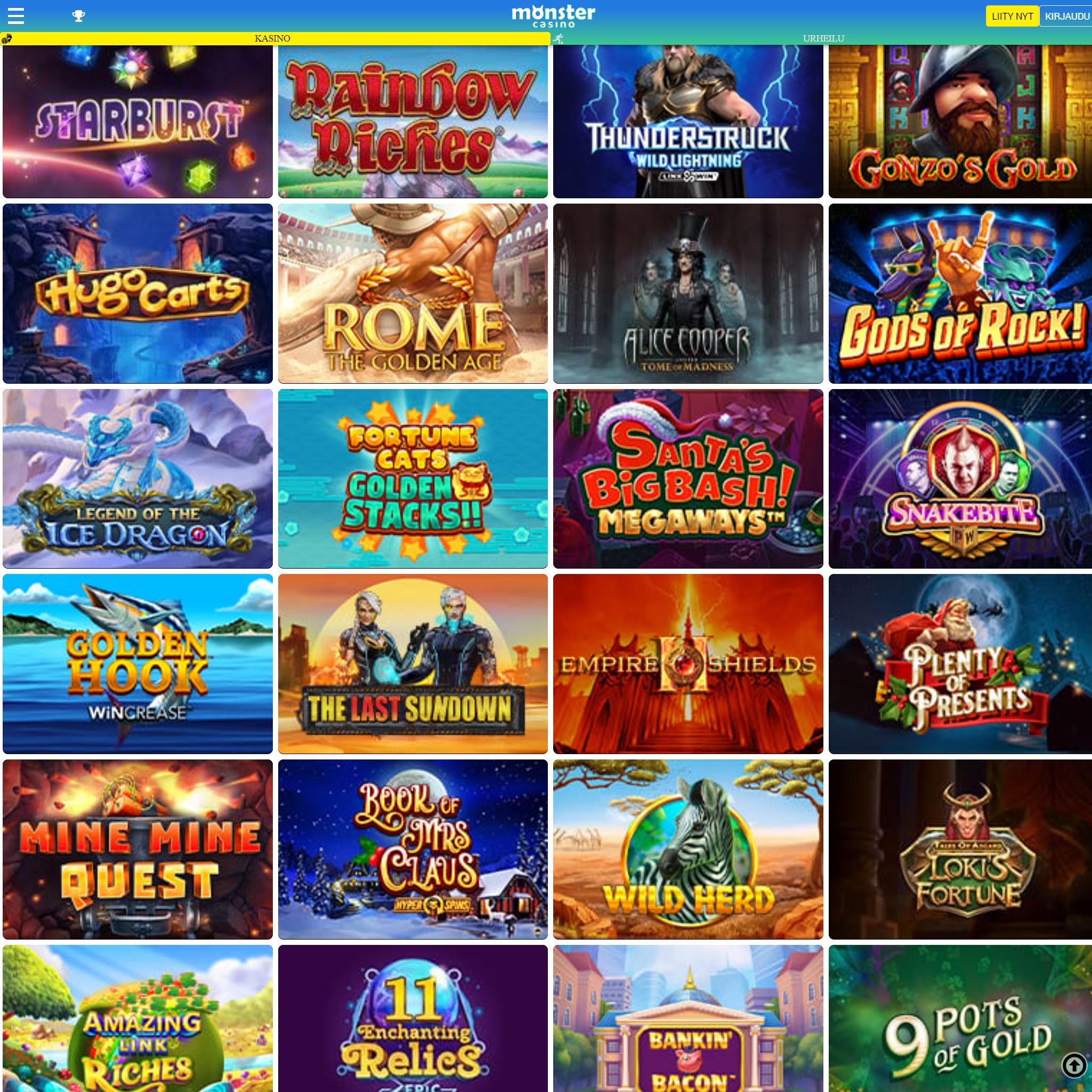 Suomalaiset nettikasinot tarjoavat monia hyötyjä pelaajille. Monster Casino on suosittelemamme nettikasino, jolle voit lunastaa bonuksia ja muita etuja.