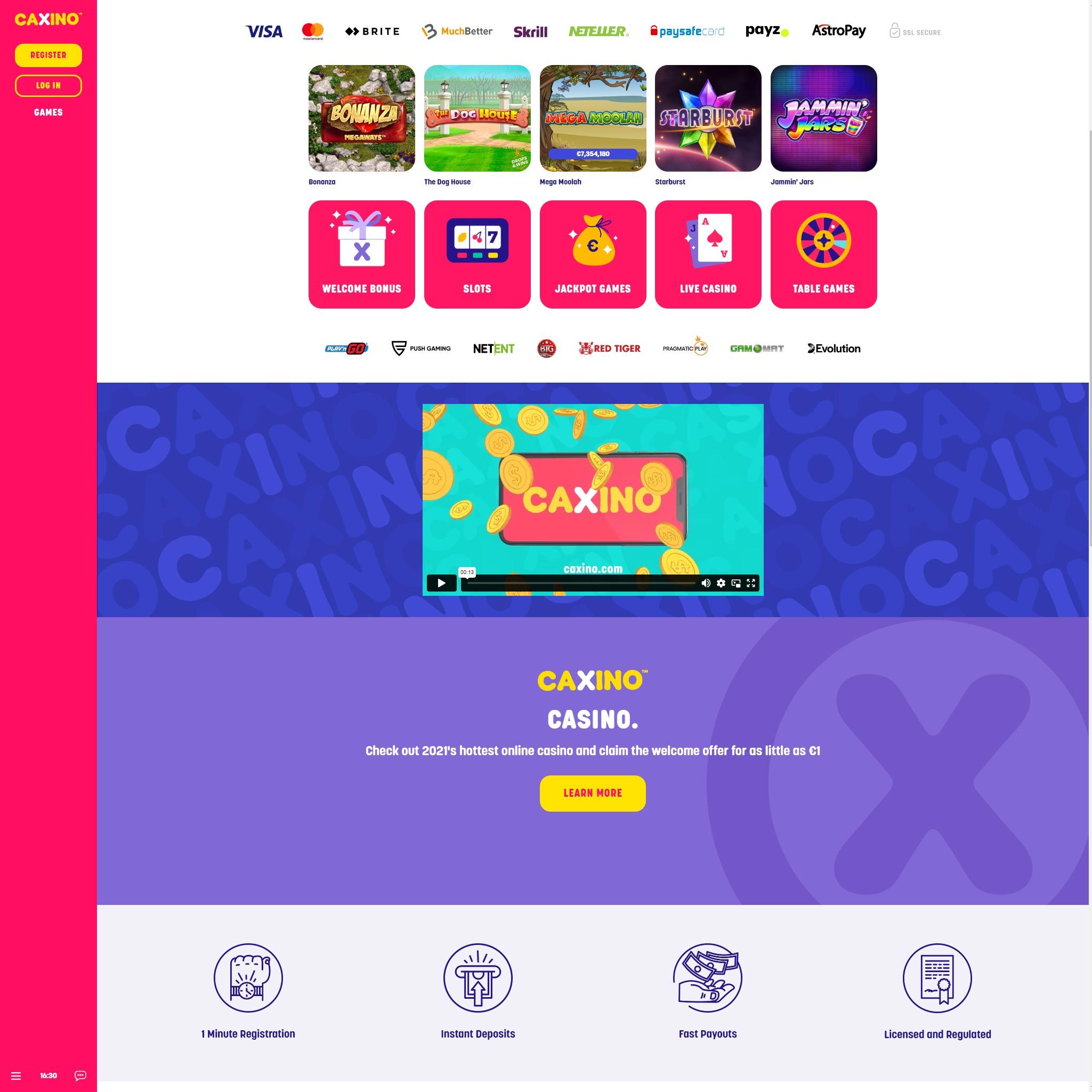 Caxino Casino review by Mr. Gamble