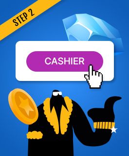 Go to the cashier section of a CASHlib online casino