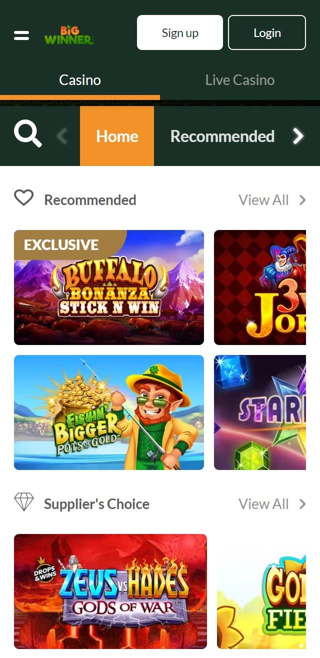 Big Winner Casino review lists all the bonuses available for you today