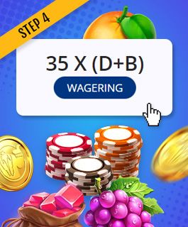Make you how many times you should play using bonus in order to withdraw.