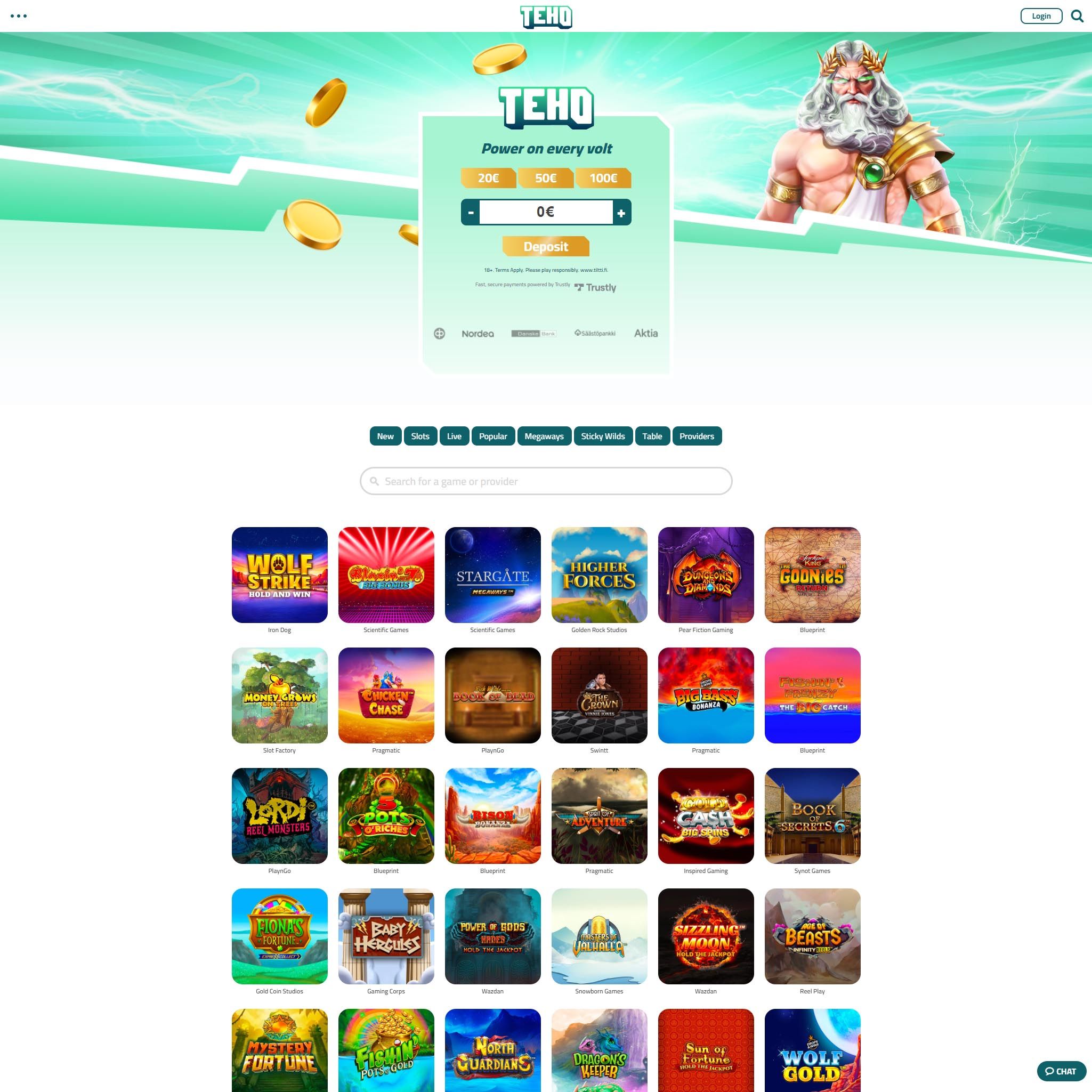 Teho Casino review by Mr. Gamble