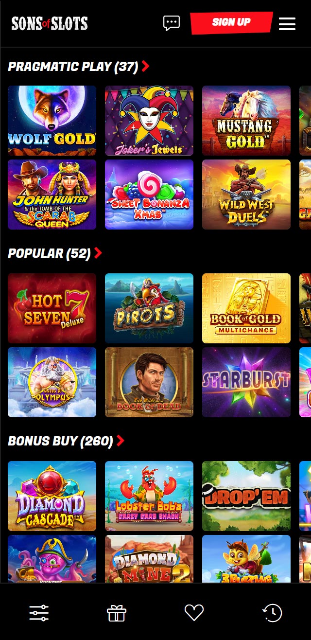 Sons of Slots Casino - checked and verified for your benefit
