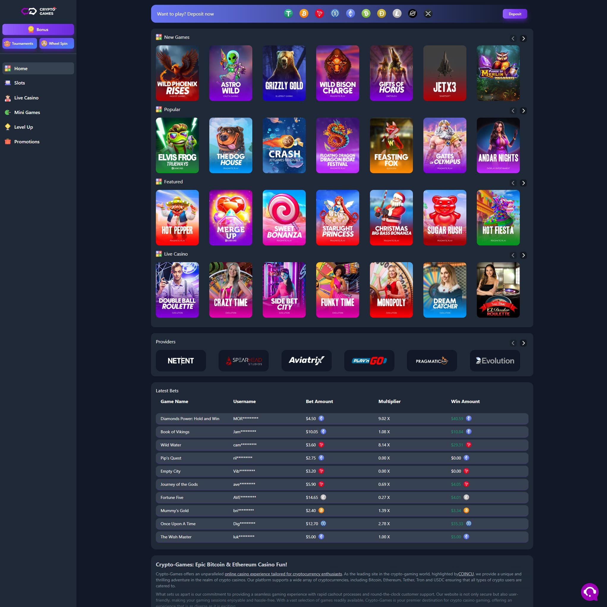 Comparing Popular Games at the Best Crypto Casino Reviewed