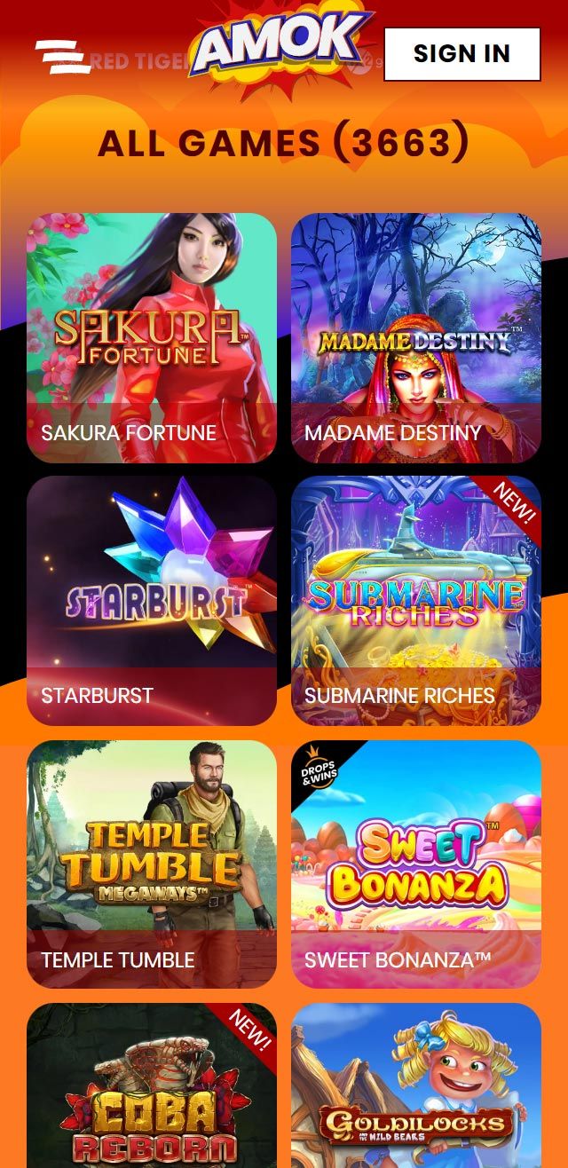 Amok Casino review lists all the bonuses available for you today