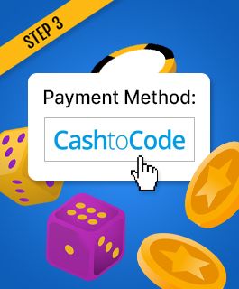 Select CashToCode casino payment method