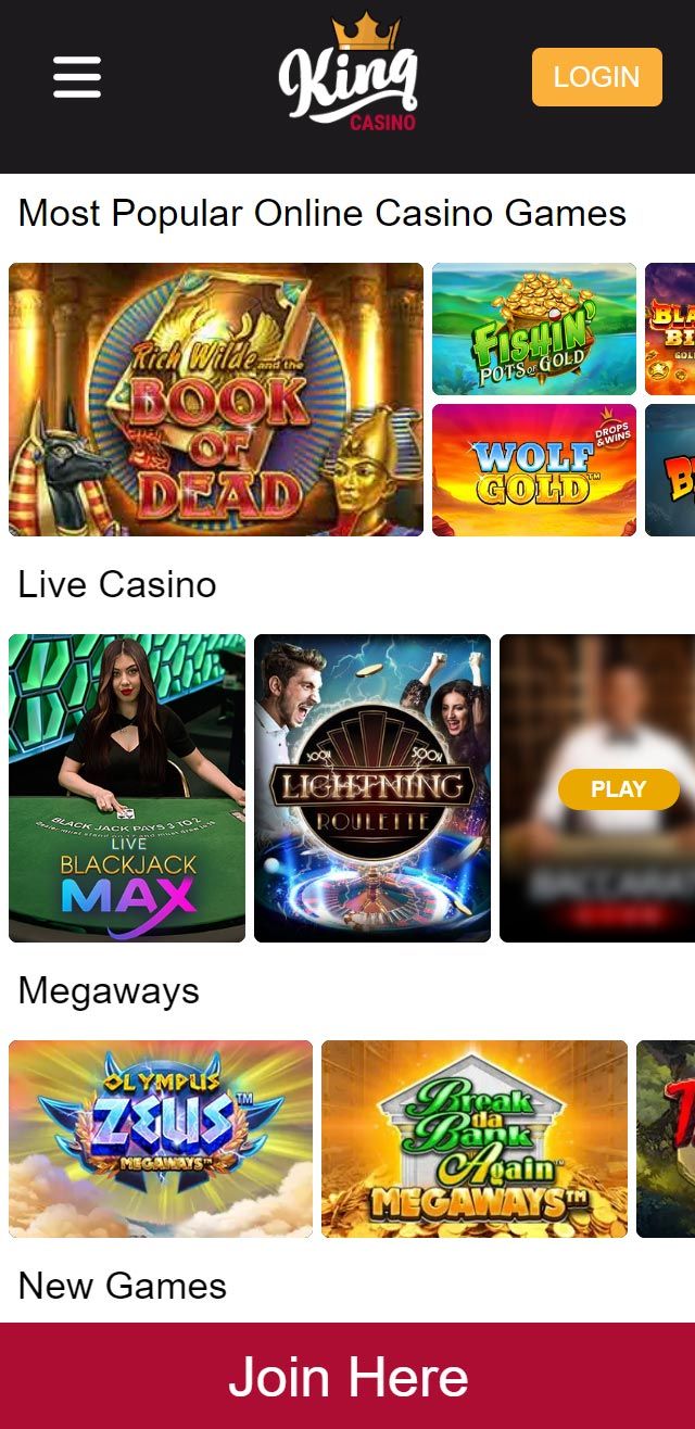 King Casino review lists all the bonuses available for you today