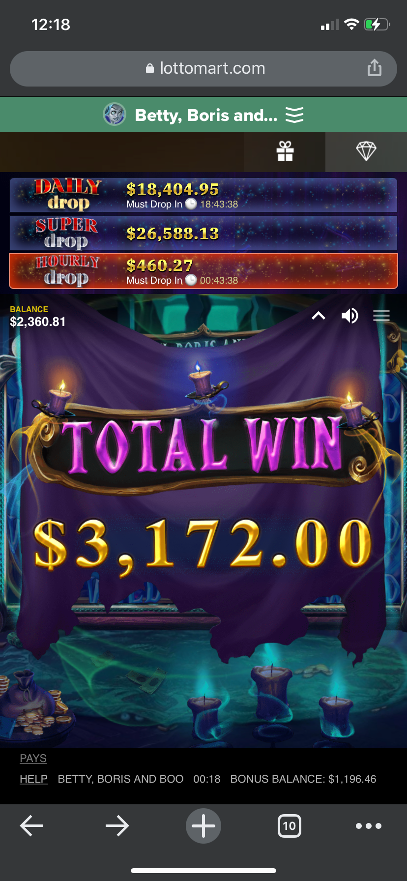 Lottomart Casino undefined player big win